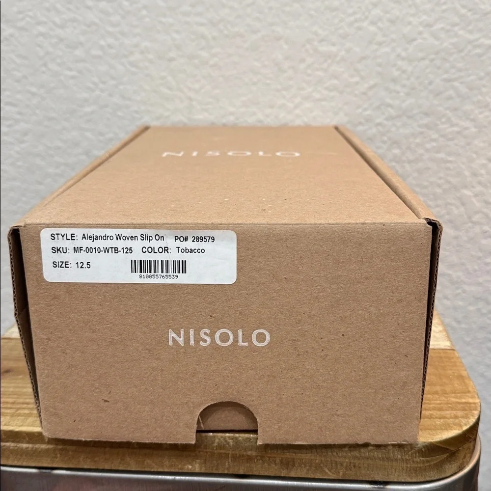 Nisolo Alejandro Men’s Leather Woven Slip On Loafer Size 12.5